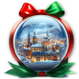 Trendspire Snow Globe Christmas Stickers - Set Of 2