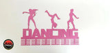 3 Figure Dancing 48 Tier Medal Hanger Pink Sports Medal Hangers