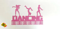 3 Figure Dancing 48 Tier Medal Hanger Pink Sports Medal Hangers