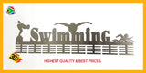 3 Figure Swimming 64 Tier Medal Hanger Stainless Steel Brush Finish Sports Medal Hangers