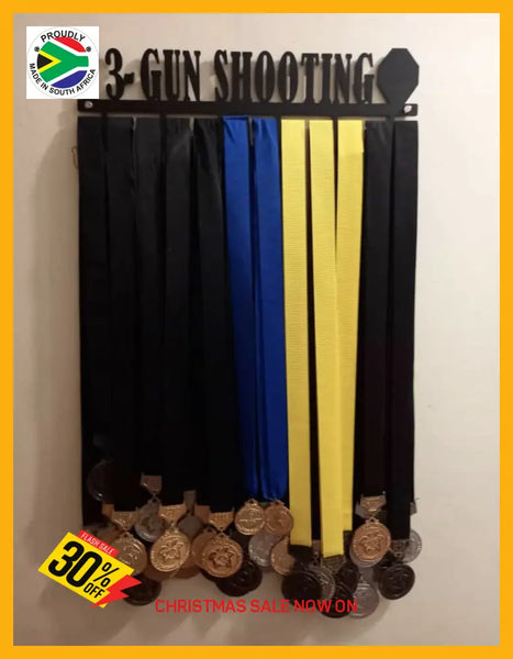 3-Gun Shooting Medal Hanger Sports Medal Hangers