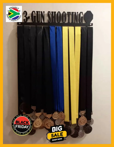 3-Gun Shooting Medal Hanger Sports Medal Hangers