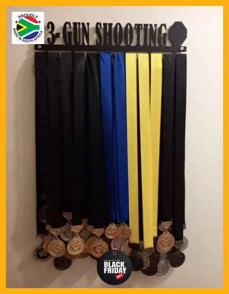 3-Gun Shooting Medal Hanger Sports Medal Hangers