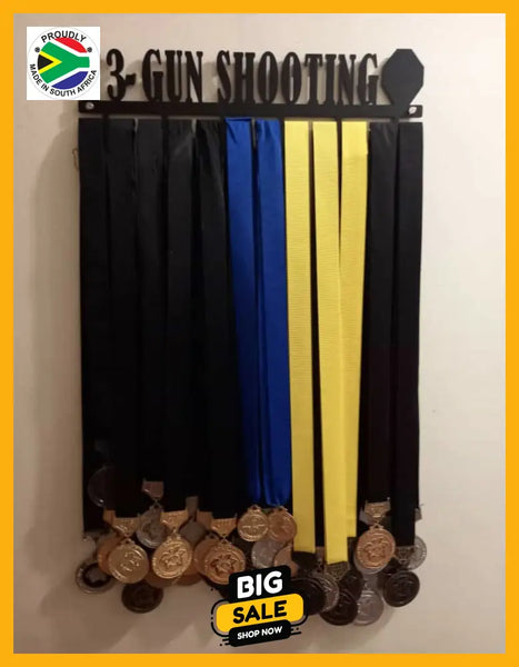 3-Gun Shooting Medal Hanger Sports Medal Hangers