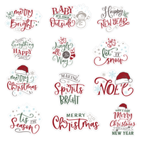 Trendspire Christmas Sticker Words - Vinyl Stickers