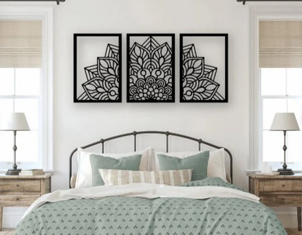 Mandala 3 Piece Wall Art Design