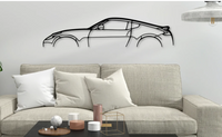 Nissan 370 Z Detailed Silhouette Metal Wall Art