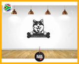 Akita Inu Wall Art With Personalized Text Dog Kennel & Run Accessories