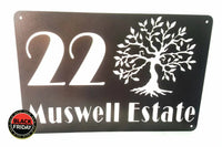 Aluminium House Sign Various Sizes Available Wall Art