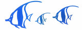 Angel Fish Mounted Wall Art Small / Aluminium Powder Coated Blue