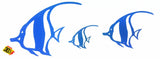 Angel Fish Mounted Wall Art Small / Aluminium Powder Coated Blue