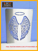 Angels Wings & Halo Mounted Wall Art