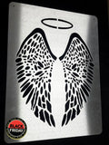 Angels Wings & Halo Mounted Wall Art