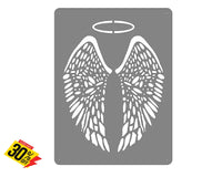 Angels Wings & Halo Mounted Wall Art