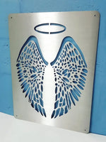 Angels Wings & Halo Mounted Wall Art