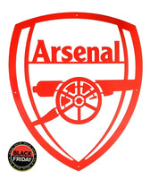 Arsenal Football Club Mounted Wall Art Design 67Cm X 58Cm Medium / Red