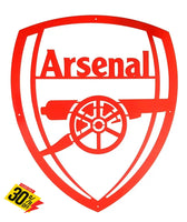 Arsenal Football Club Mounted Wall Art Design 67Cm X 58Cm Medium / Red