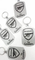 Arsenal The Gooners Crest Single Sided Laser Engraved Key Ring-Bag Tag Key Rings