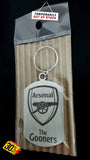 Arsenal The Gooners Crest Single Sided Laser Engraved Key Ring-Bag Tag Key Rings