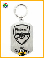 Arsenal The Gooners Crest Single Sided Laser Engraved Key Ring-Bag Tag Key Rings