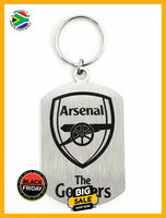 Arsenal The Gooners Crest Single Sided Laser Engraved Key Ring-Bag Tag Key Rings