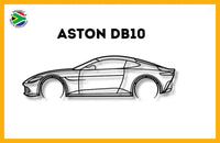 Aston Martin Db10 Detailed Silhouette Metal Wall Art