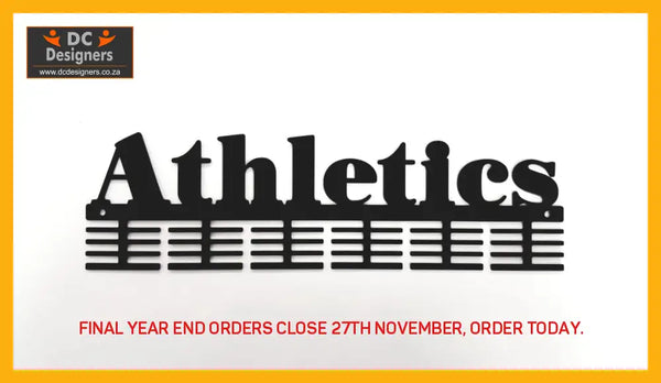 Athletics 48 Tier Medal Hanger Black Sports Medal Hangers