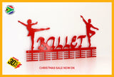 Ballerino & Ballerina Combo 48 Tier Medal Hanger Red Sports Medal Hangers