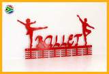 Ballerino & Ballerina Combo 48 Tier Medal Hanger Red Sports Medal Hangers