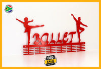 Ballerino & Ballerina Combo 48 Tier Medal Hanger Red Sports Medal Hangers