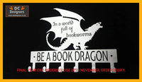 Be A Book Dragon 6 Hook Key Stainless Steel Brush Finish Home Décor