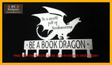 Be A Book Dragon 6 Hook Key Stainless Steel Brush Finish Home Décor