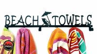 Beach Towels 6 Hook Towel Hanger Large In Stainless Steel Or Black Home Décor