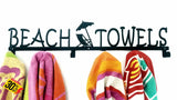 Beach Towels 6 Hook Towel Hanger Large In Stainless Steel Or Black Home Décor