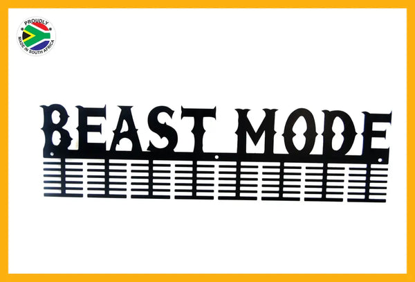 Beast Mode 96 Tier Medal Hanger (Option Of Colors Available) Black Sports Medal Hangers