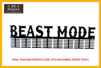 Beast Mode 96 Tier Medal Hanger (Option Of Colors Available) Black Sports Medal Hangers