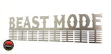 Beast Mode 96 Tier Medal Hanger (Option Of Colors Available) Stainless Steel Brush Finish Sports