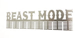 Beast Mode 96 Tier Medal Hanger (Option Of Colors Available) Stainless Steel Brush Finish Sports