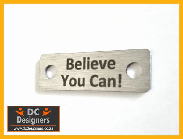 Believe You Can Individual Shoelace Tag Shoe Lace Tags