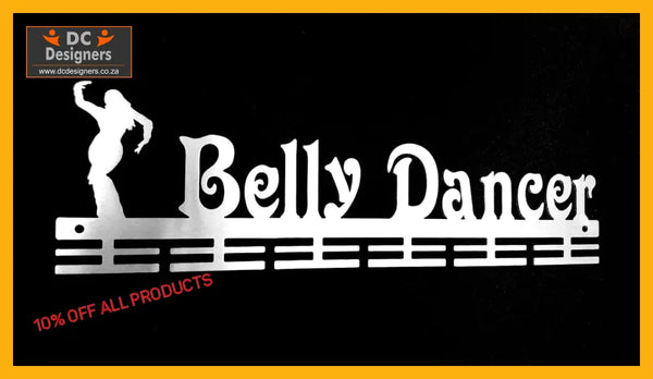 Belly Dancer 24 Tier Medal Hanger Stainless Steel Brush Finish Sports Hangers