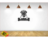 Boerboel Wall Art With Personalized Text Dog Kennel & Run Accessories