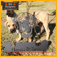 Boerboel Wall Art With Personalized Text Dog Kennel & Run Accessories