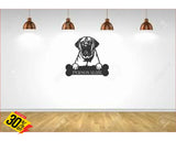 Boerboel Wall Art With Personalized Text Dog Kennel & Run Accessories