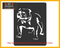 Bulldog Laser Cut Wall Art Black Wall