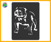 Bulldog Laser Cut Wall Art Black Wall