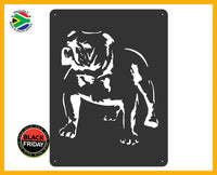 Bulldog Laser Cut Wall Art Black Wall