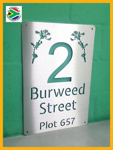 Burweed Design House Sign Wall Art