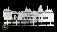 Cape Argus Cycle Tour Club 21 Plus.. 48 Tier Medal Hanger Stainless Steel Brush Finish Sports Medal