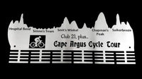 Cape Argus Cycle Tour Club 21 Plus.. 48 Tier Medal Hanger Stainless Steel Brush Finish Sports Medal