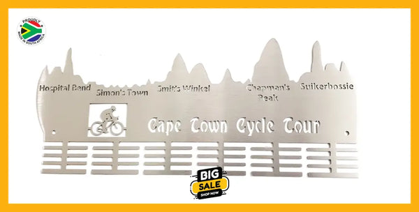 Cape Town Cycle Tour 48 Tier Medal Hanger Stainless Steel Brush Finish Sports Medal Hangers